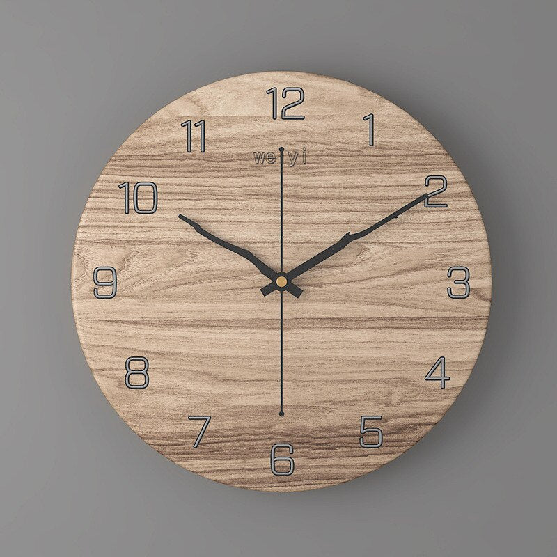Marble Wall Clock | Modern 30cm Silent Quartz Timepiece