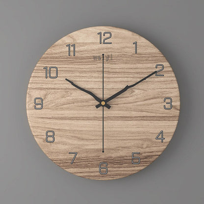 Marble Wall Clock | Modern 30cm Silent Quartz Timepiece