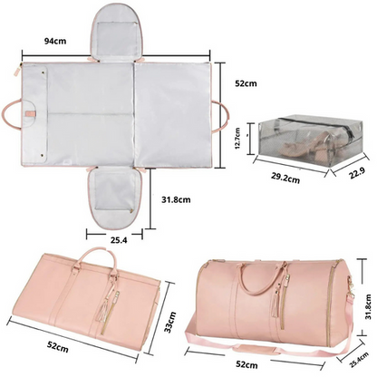 Convertible Garment Duffel Bag | Foldable Travel Suit Bag