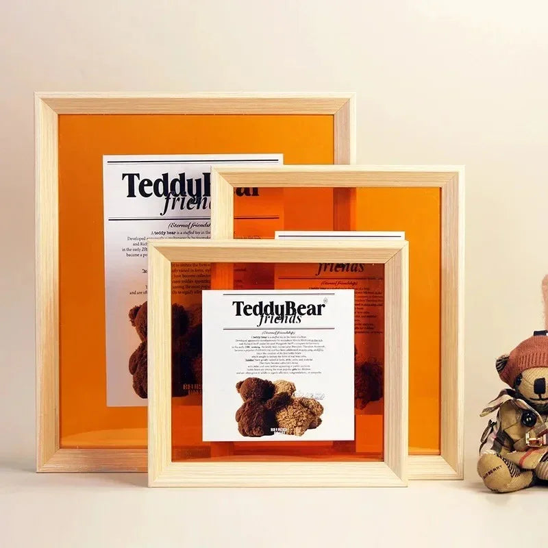 Floating Acrylic Solid Block Photo Frame