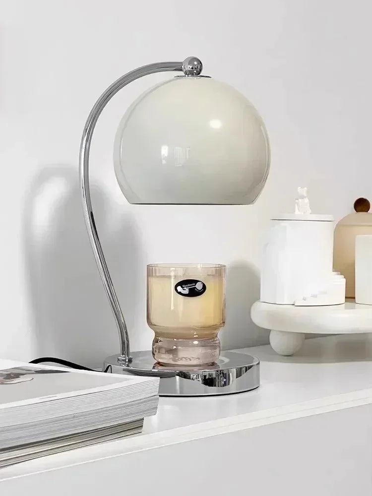 Orb Glass Candle Warmer Table Lamp