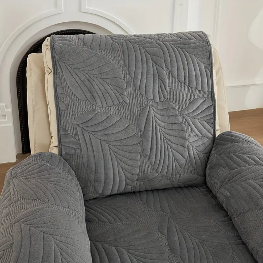 Leaf Pattern Recliner Chair Cover