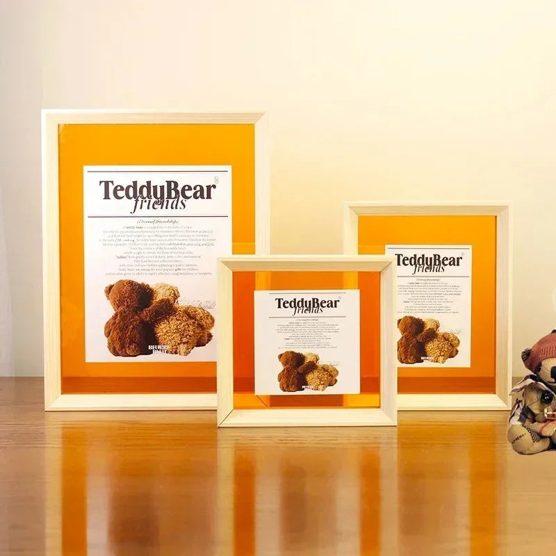 Floating Acrylic Solid Block Photo Frame