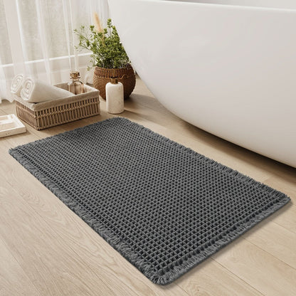 AbsorbEase | Waffle Bath Mat – Ultra-Absorbent Cotton Design 5