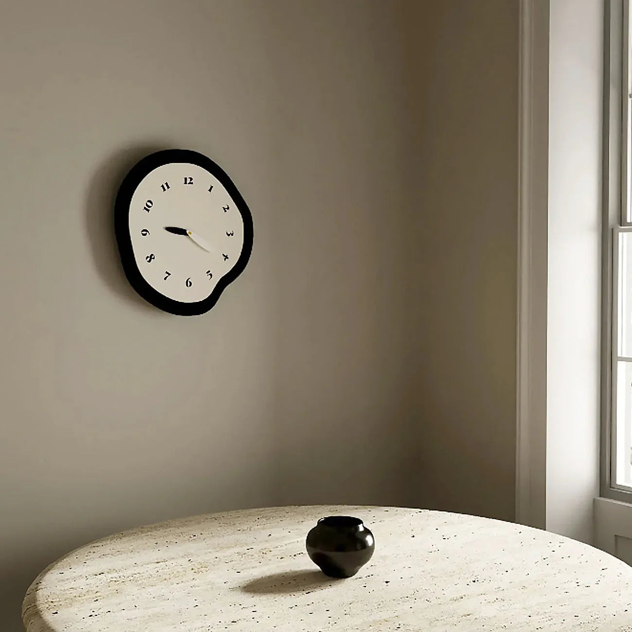 Abstract Distorted Pendulum Wall Clock