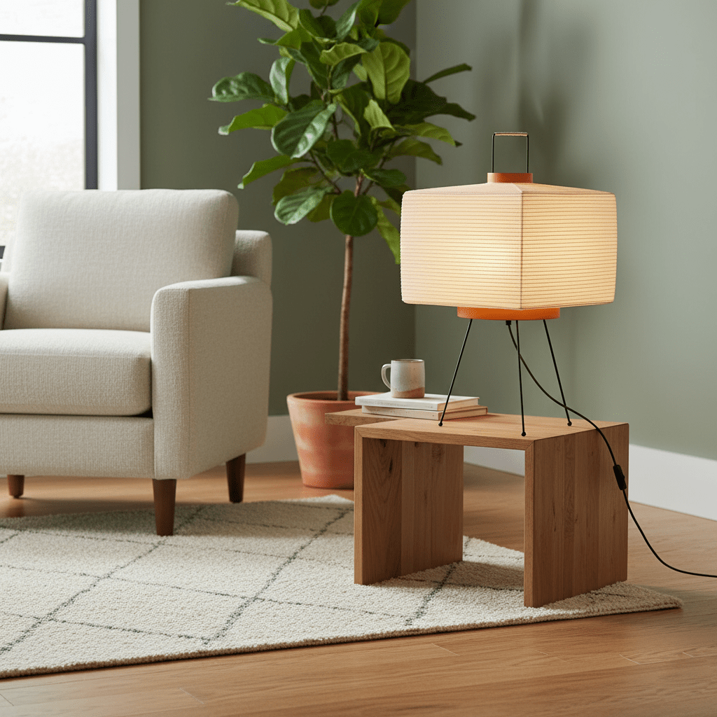 Akari Paper Silhouette Table Lamp