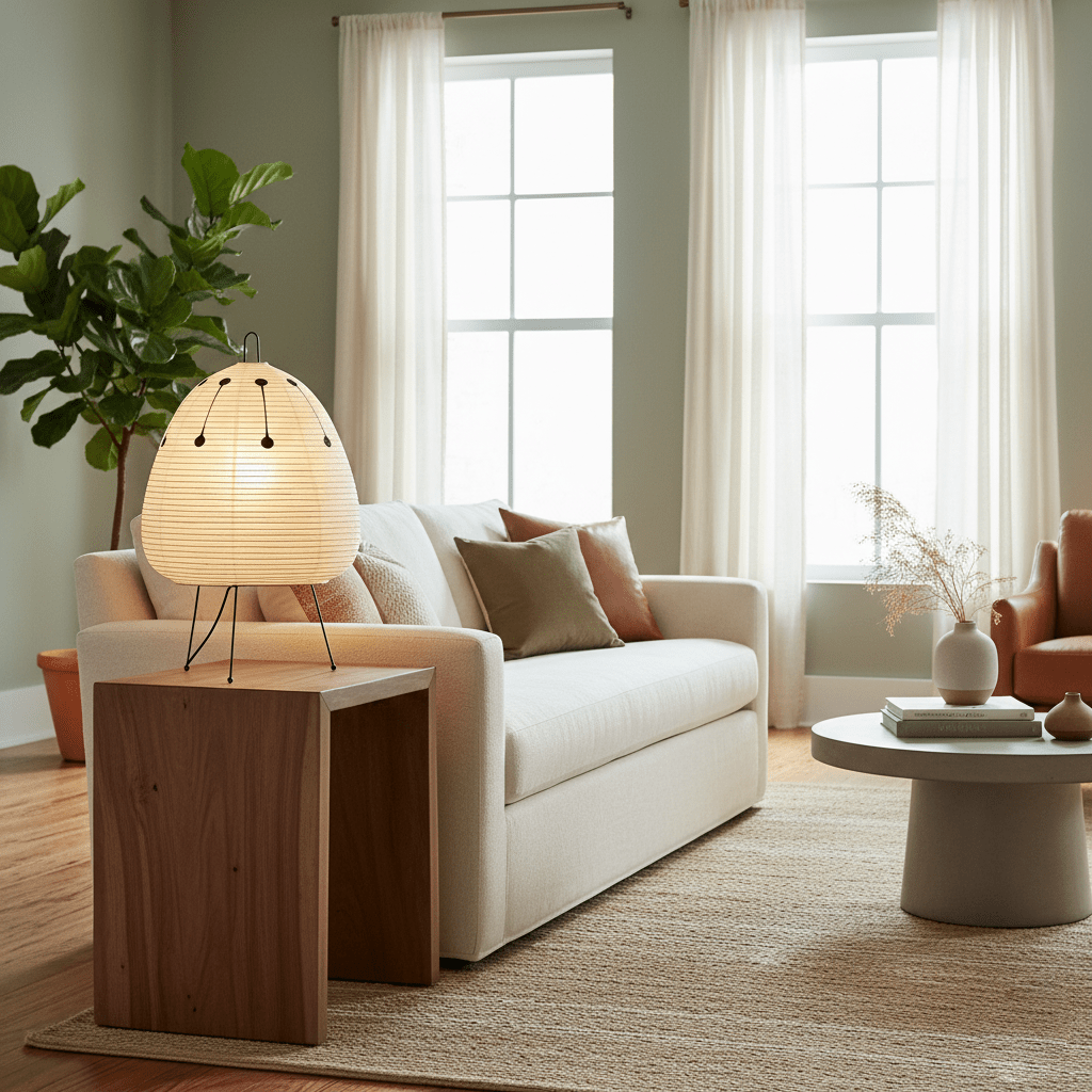 Akari Paper Silhouette Table Lamp
