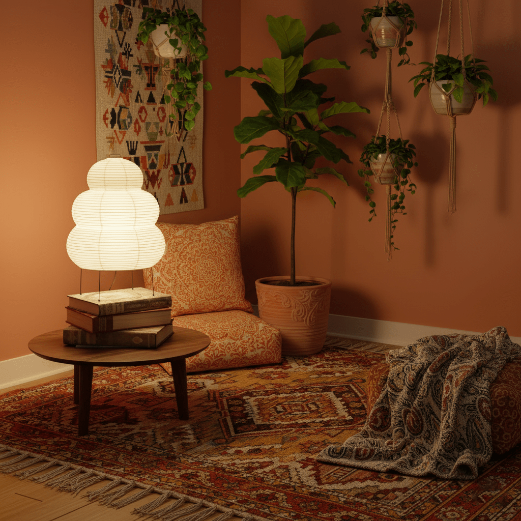 Akari Paper Silhouette Table Lamp