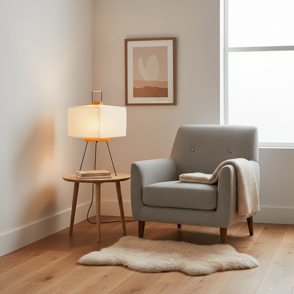 Akari Paper Silhouette Table Lamp