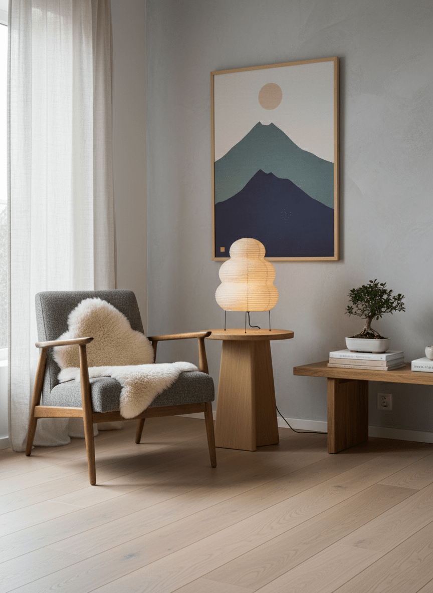 Akari Paper Silhouette Table Lamp