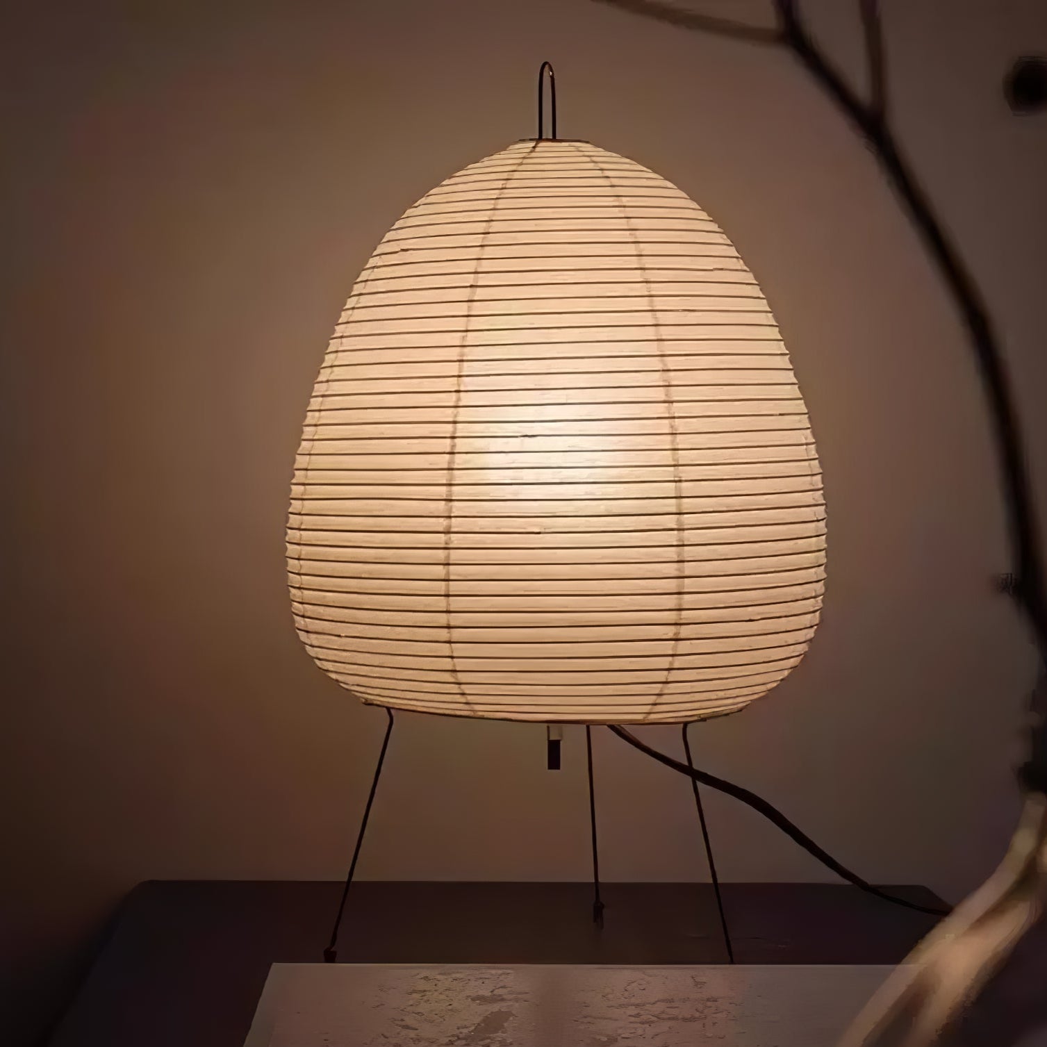 Akari Paper Silhouette Table Lamp