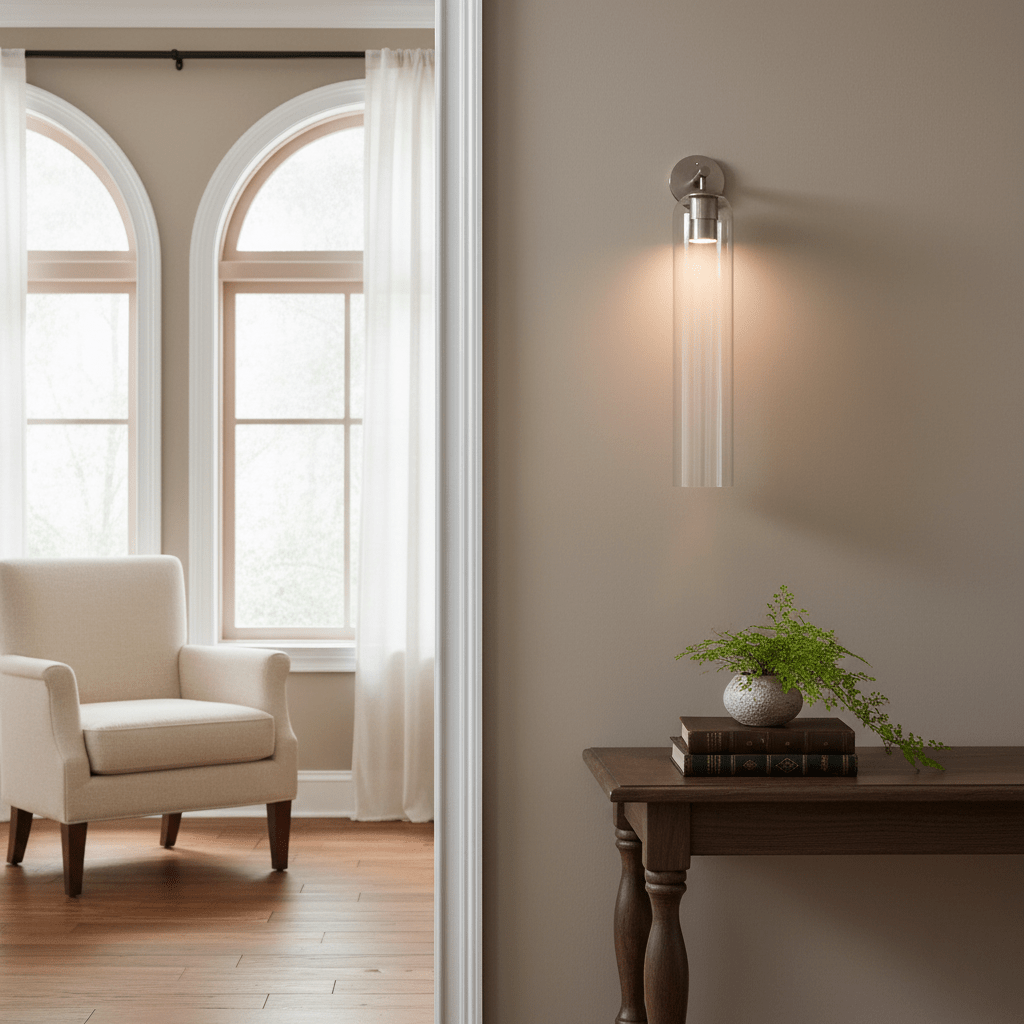 Art Glass Wall Sconce Light