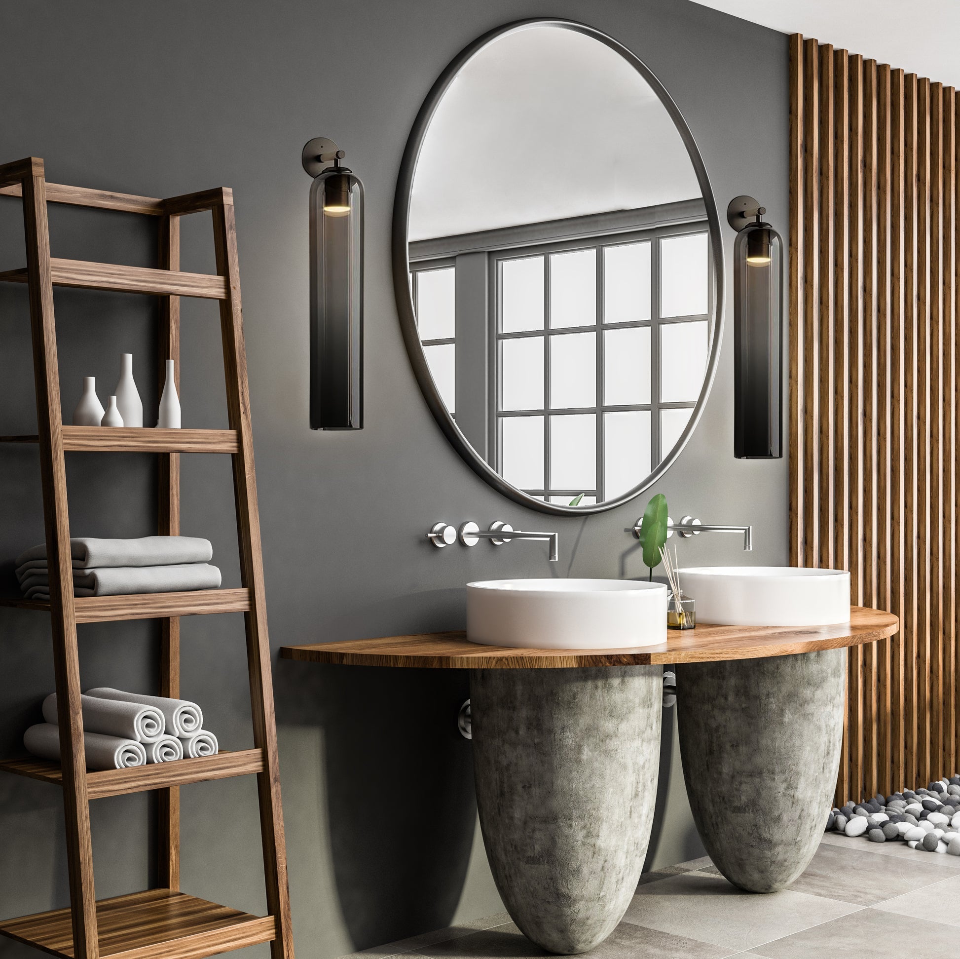 Art Glass Wall Sconce Light