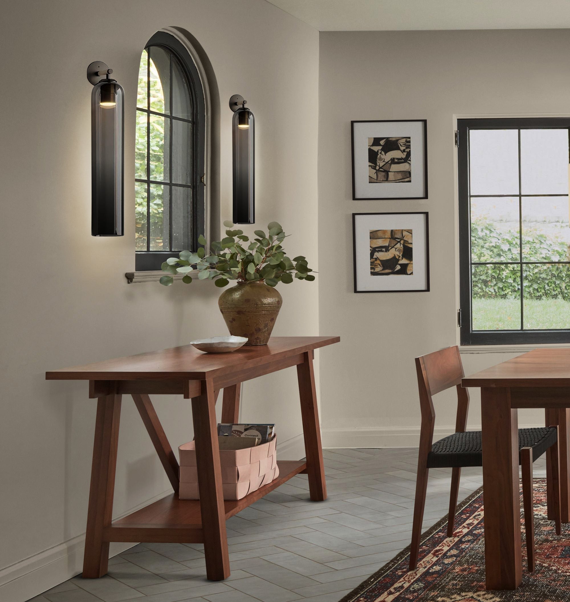 Art Glass Wall Sconce Light