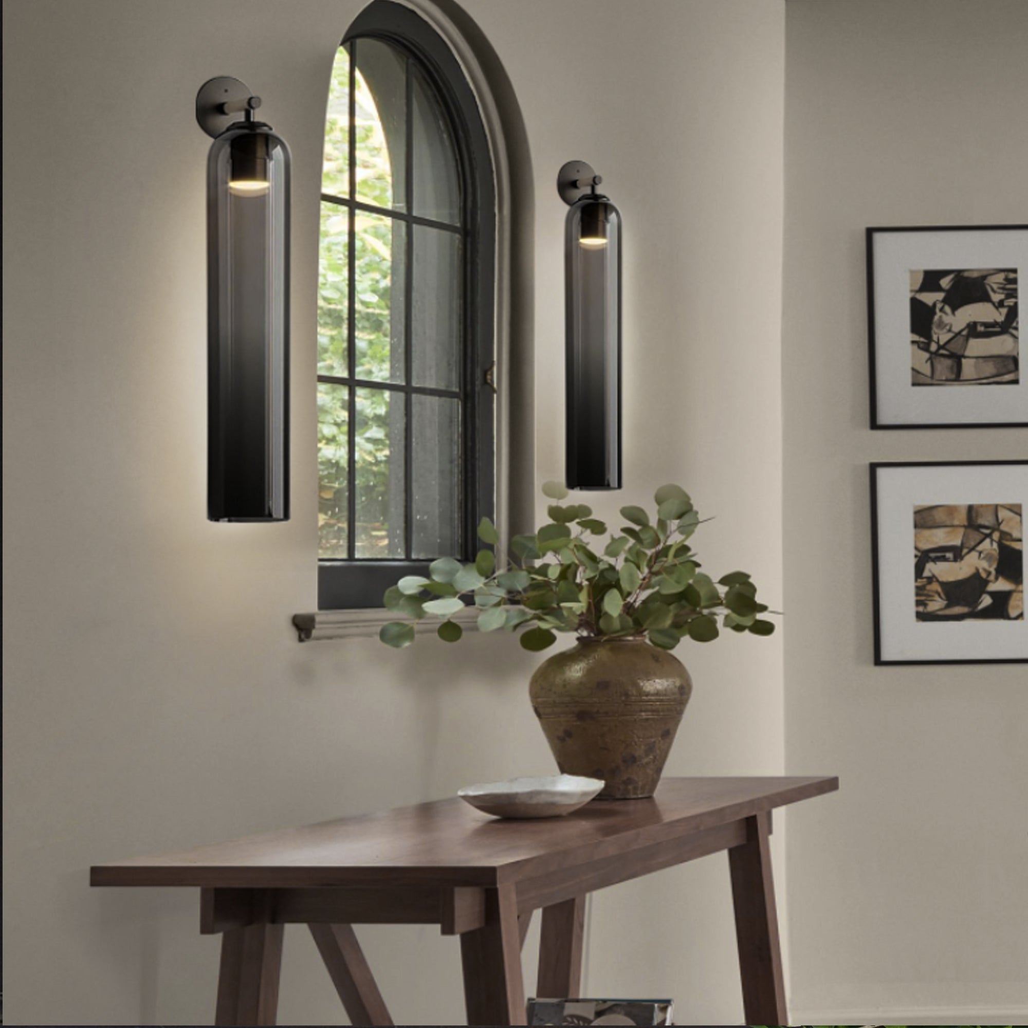 Art Glass Wall Sconce Light