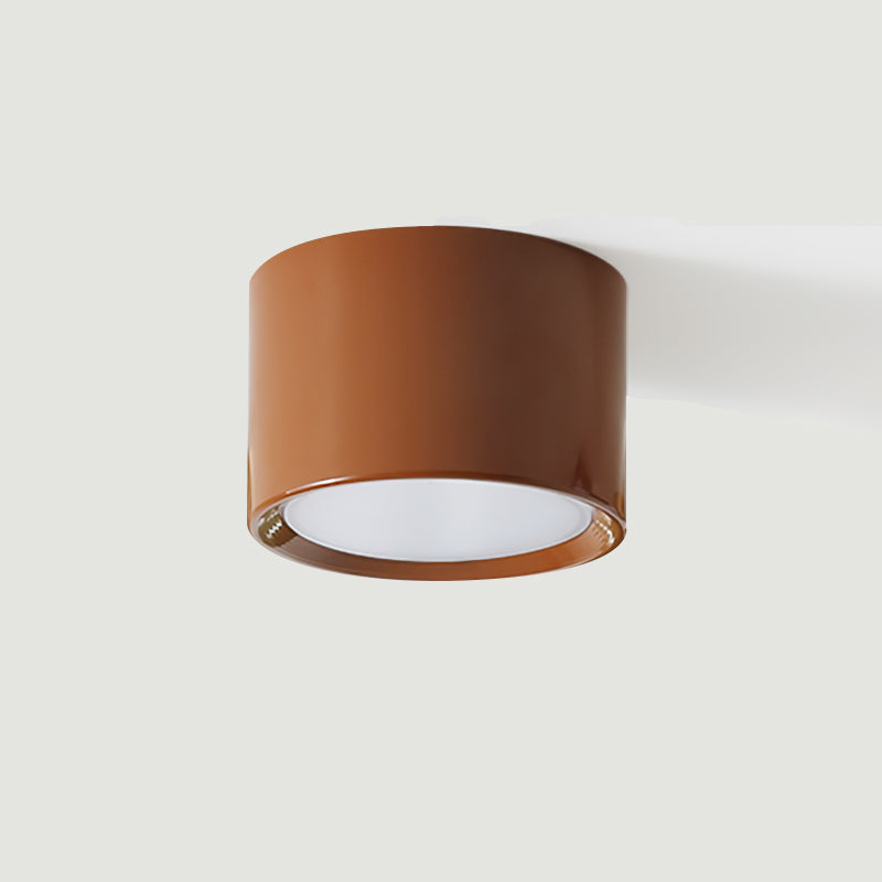 Cylindrical Flush Mount Ceiling Light