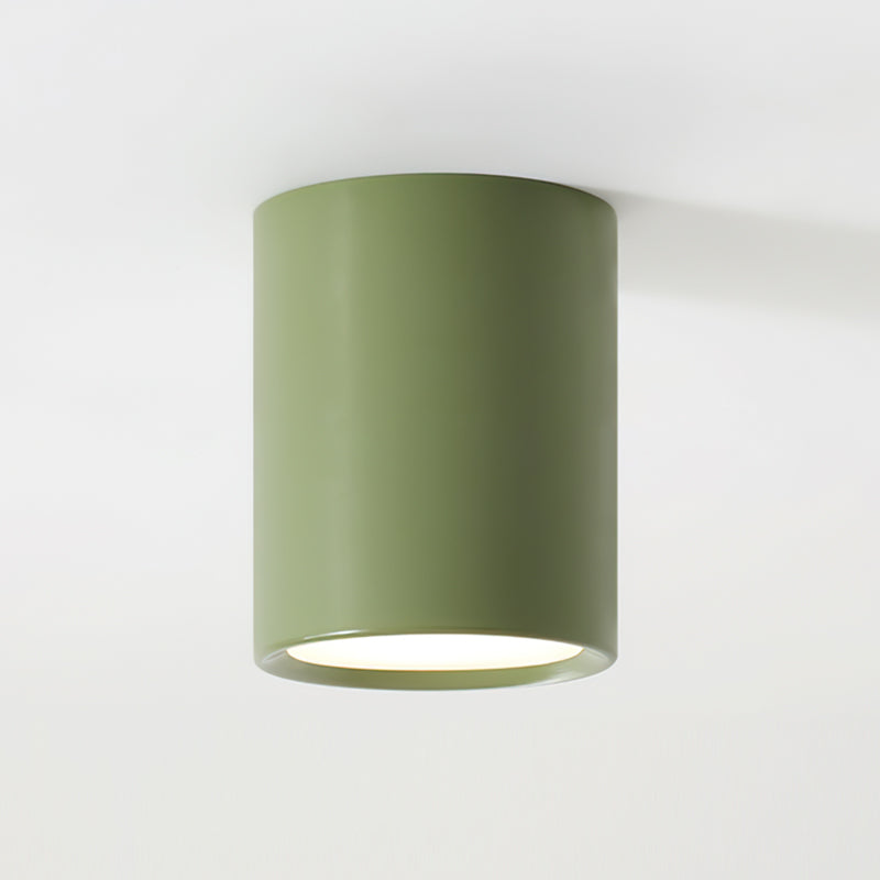 Cylindrical Flush Mount Ceiling Light