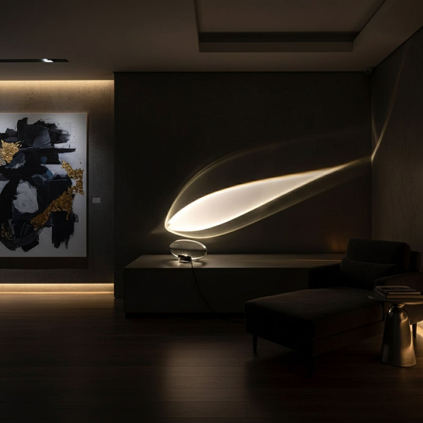 Polished Stone Accent Table Lamp