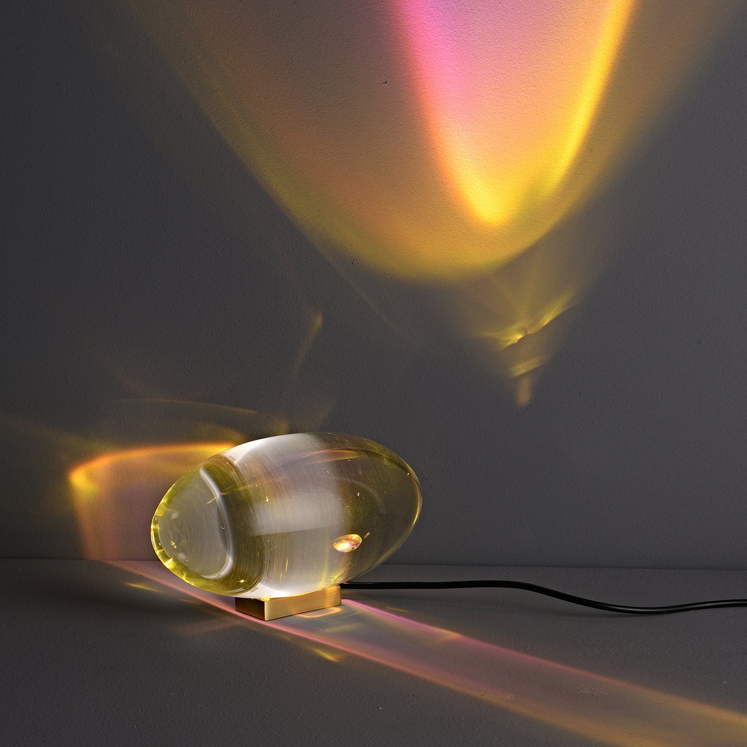 Polished Stone Accent Table Lamp