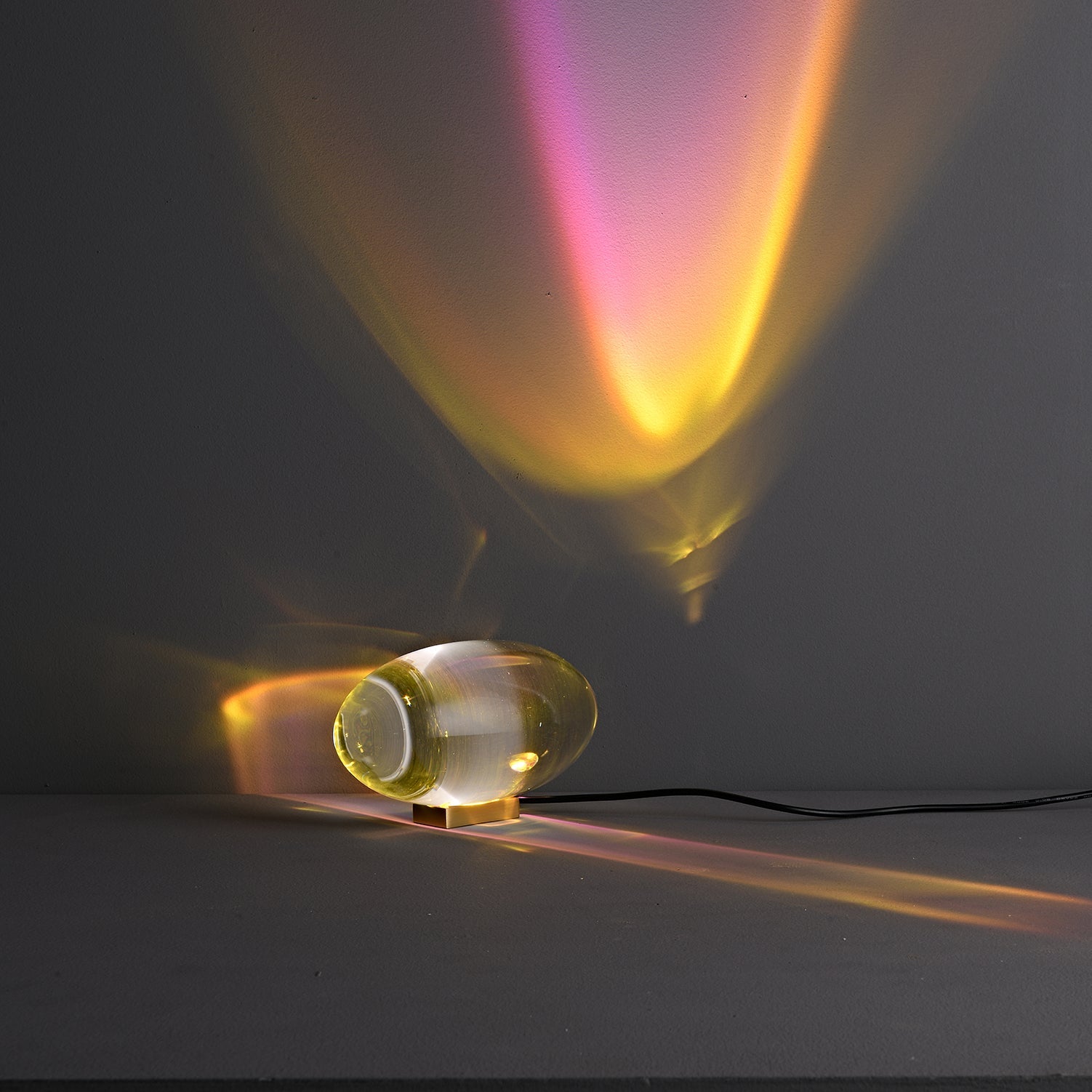 Polished Stone Accent Table Lamp