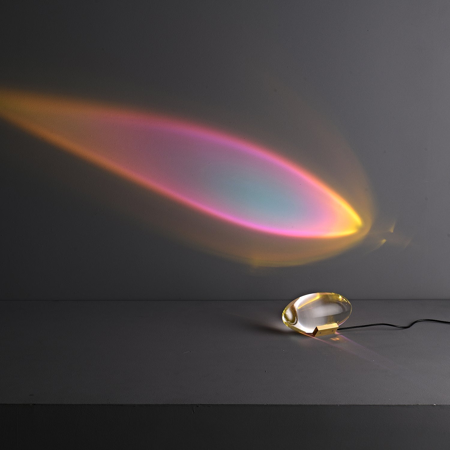 Polished Stone Accent Table Lamp