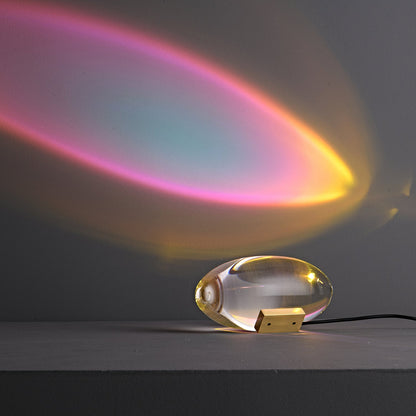 Polished Stone Accent Table Lamp