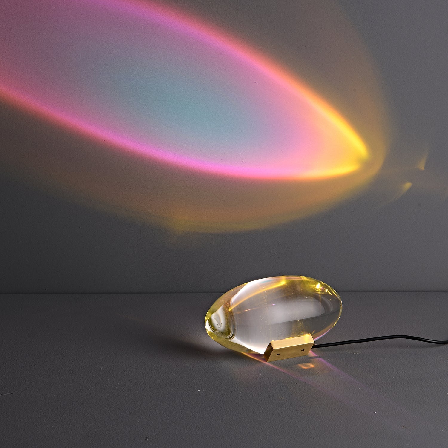 Polished Stone Accent Table Lamp