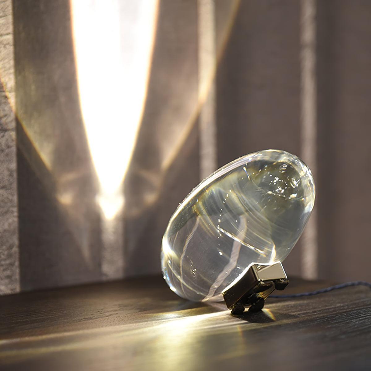 Polished Stone Accent Table Lamp