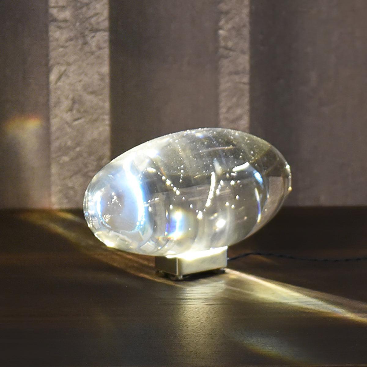 Polished Stone Accent Table Lamp