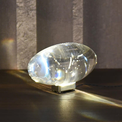 Polished Stone Accent Table Lamp