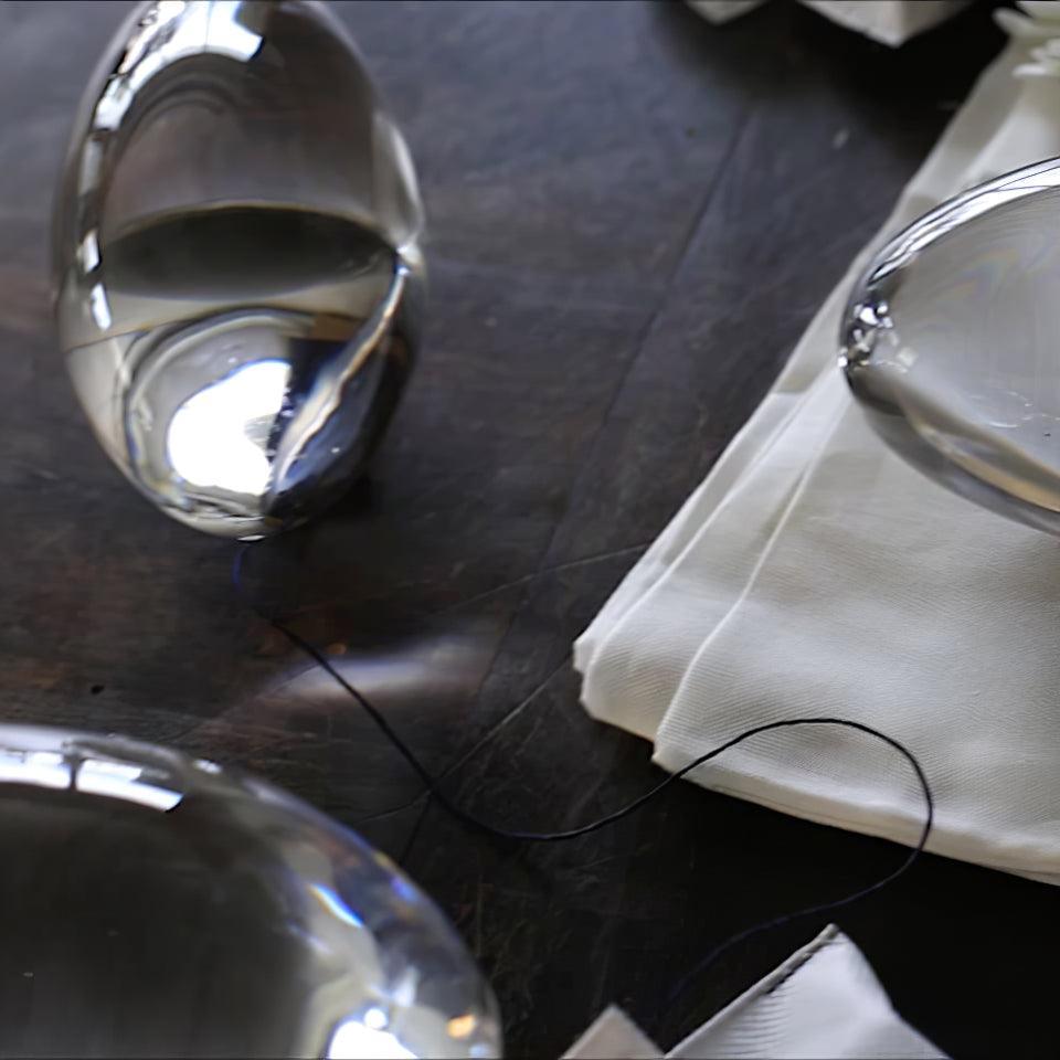 Polished Stone Accent Table Lamp