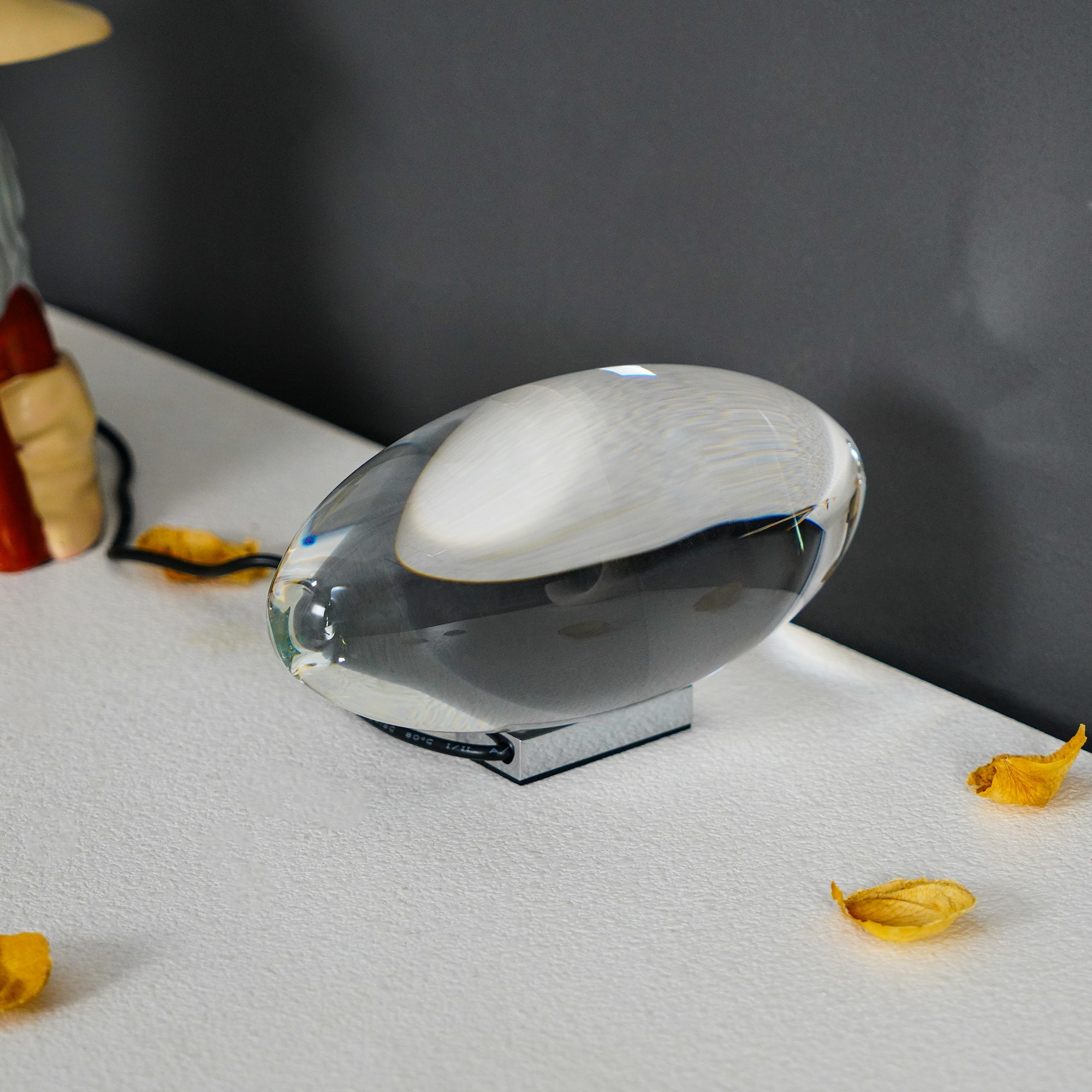 Polished Stone Accent Table Lamp