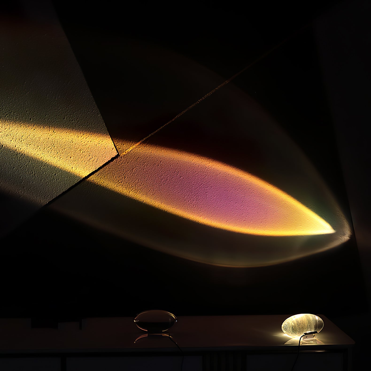 Polished Stone Accent Table Lamp