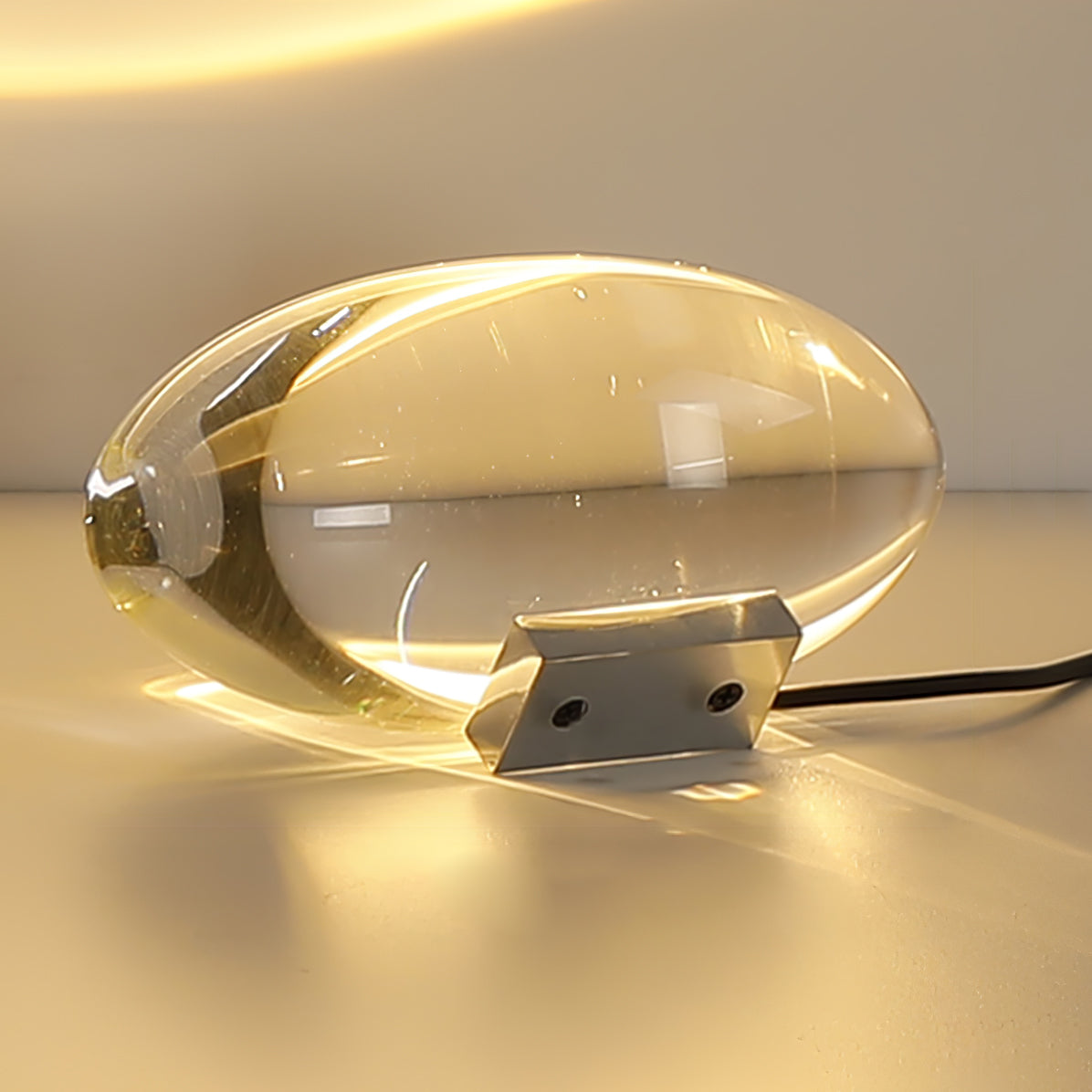 Polished Stone Accent Table Lamp