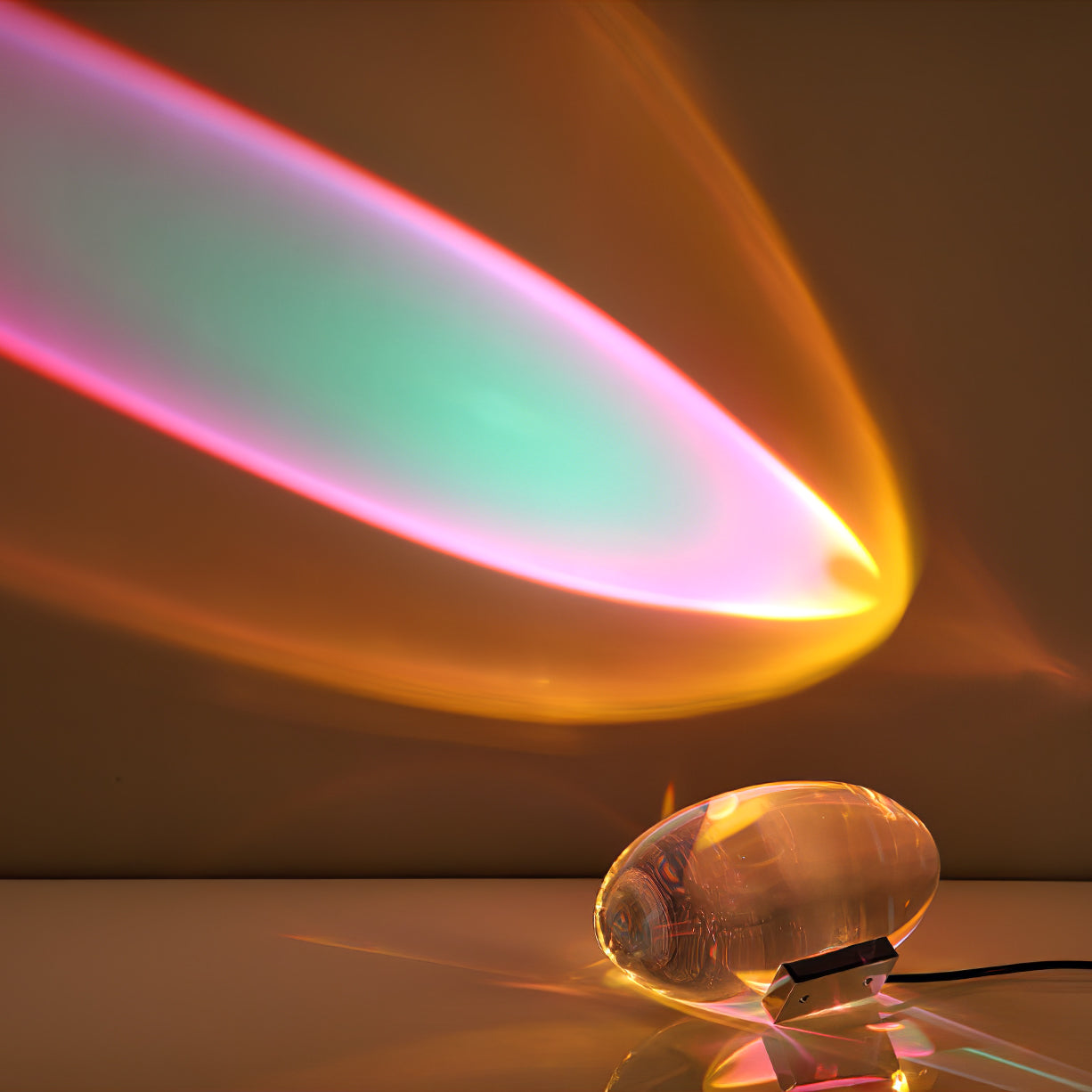 Polished Stone Accent Table Lamp