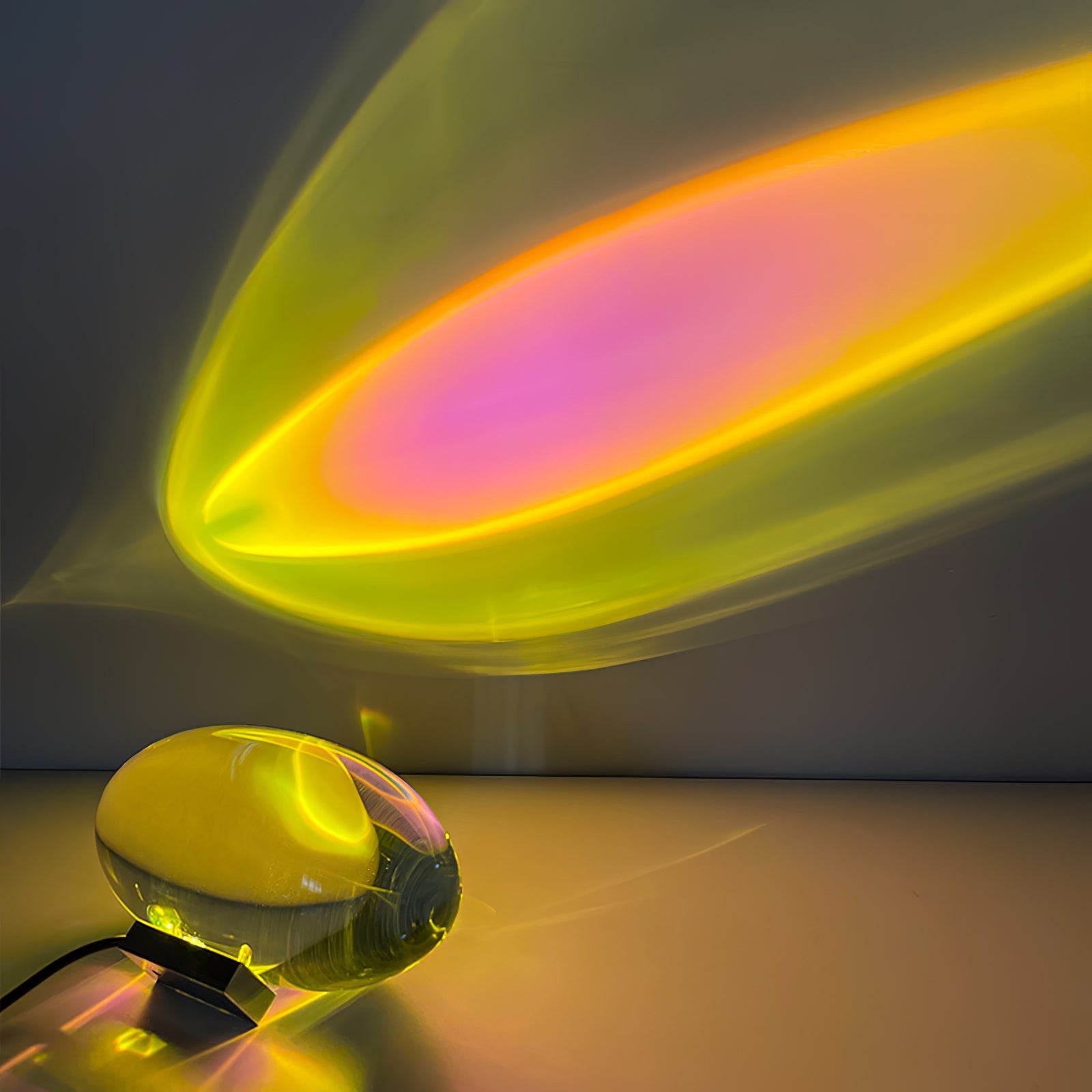 Polished Stone Accent Table Lamp