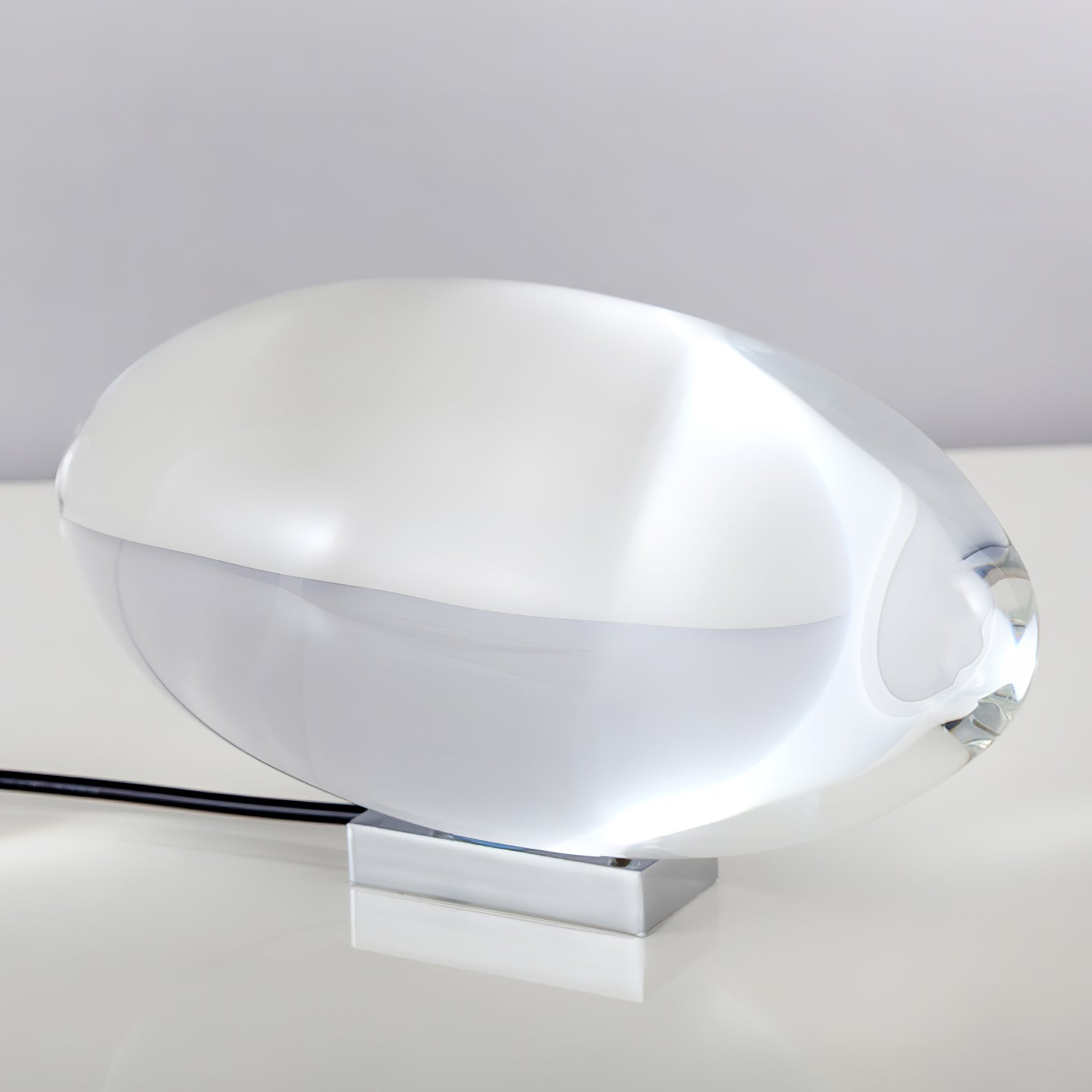 Polished Stone Accent Table Lamp