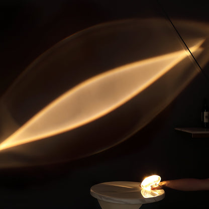 Polished Stone Accent Table Lamp