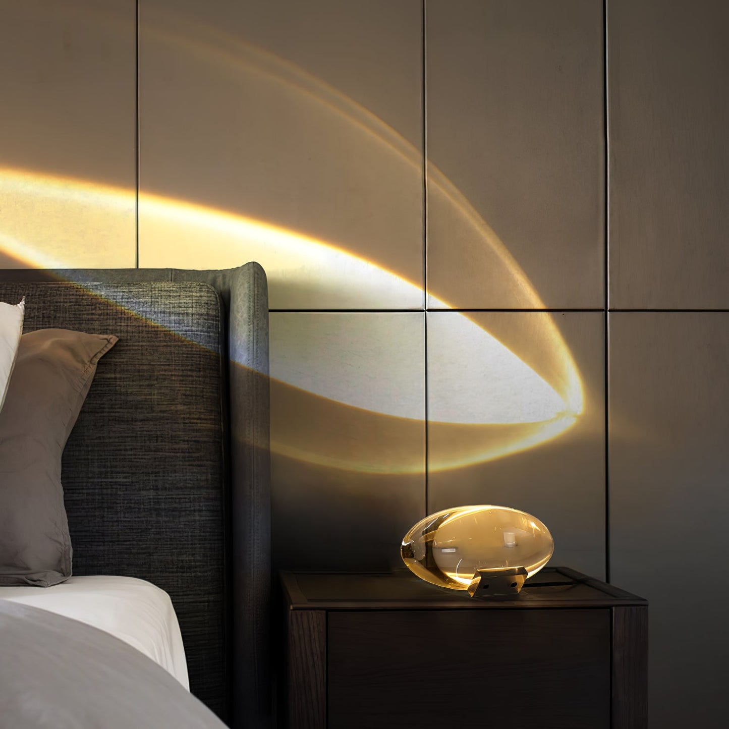 Polished Stone Accent Table Lamp