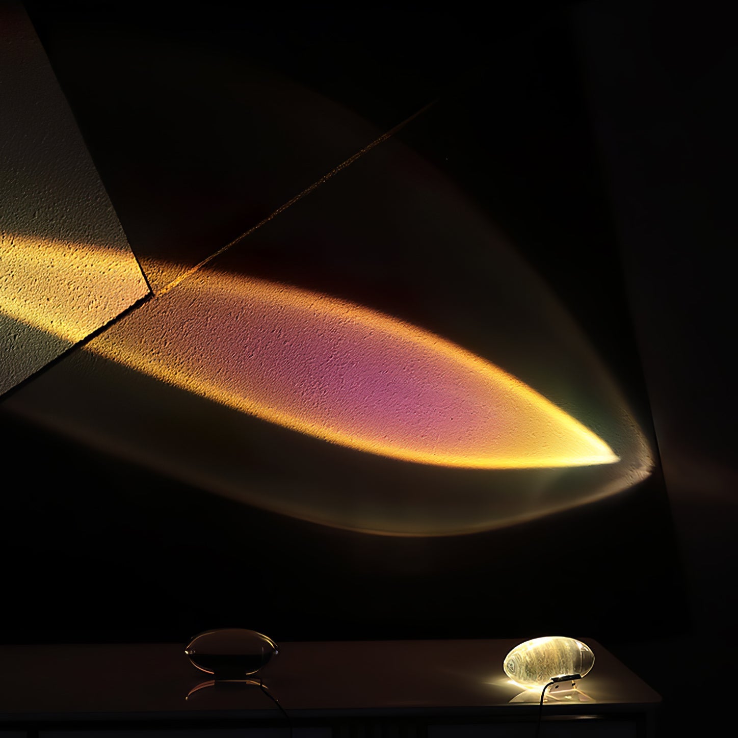 Polished Stone Accent Table Lamp