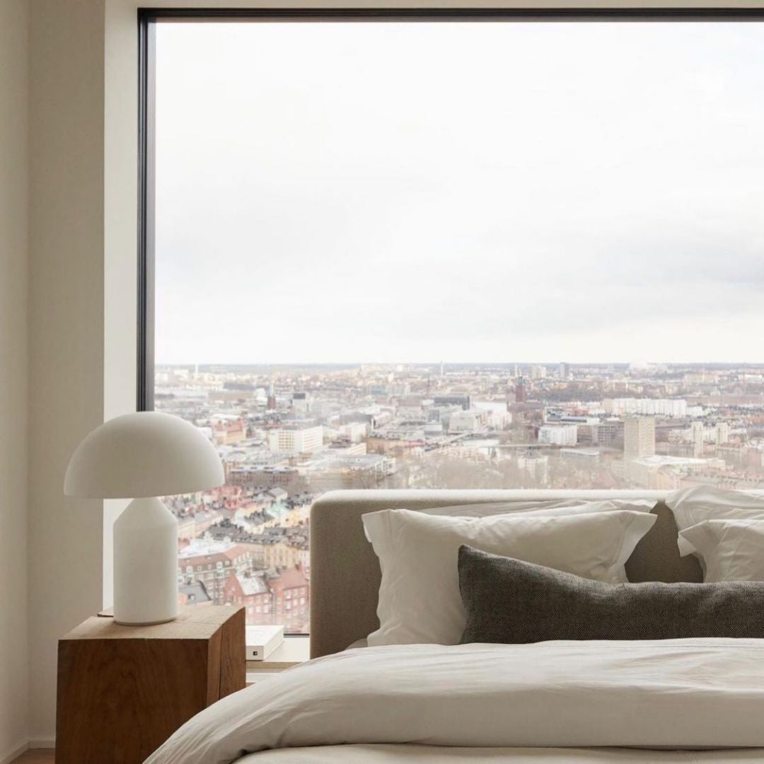 Brushed Metal Dome Table Lamp