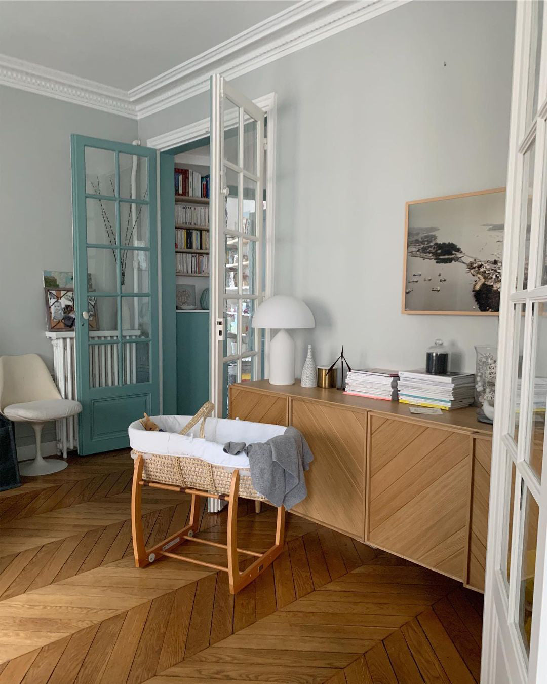 Brushed Metal Dome Table Lamp