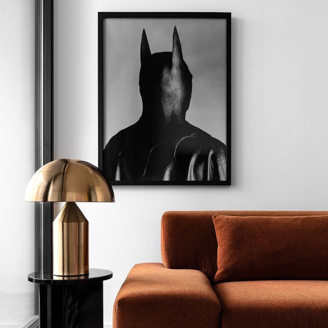 Brushed Metal Dome Table Lamp