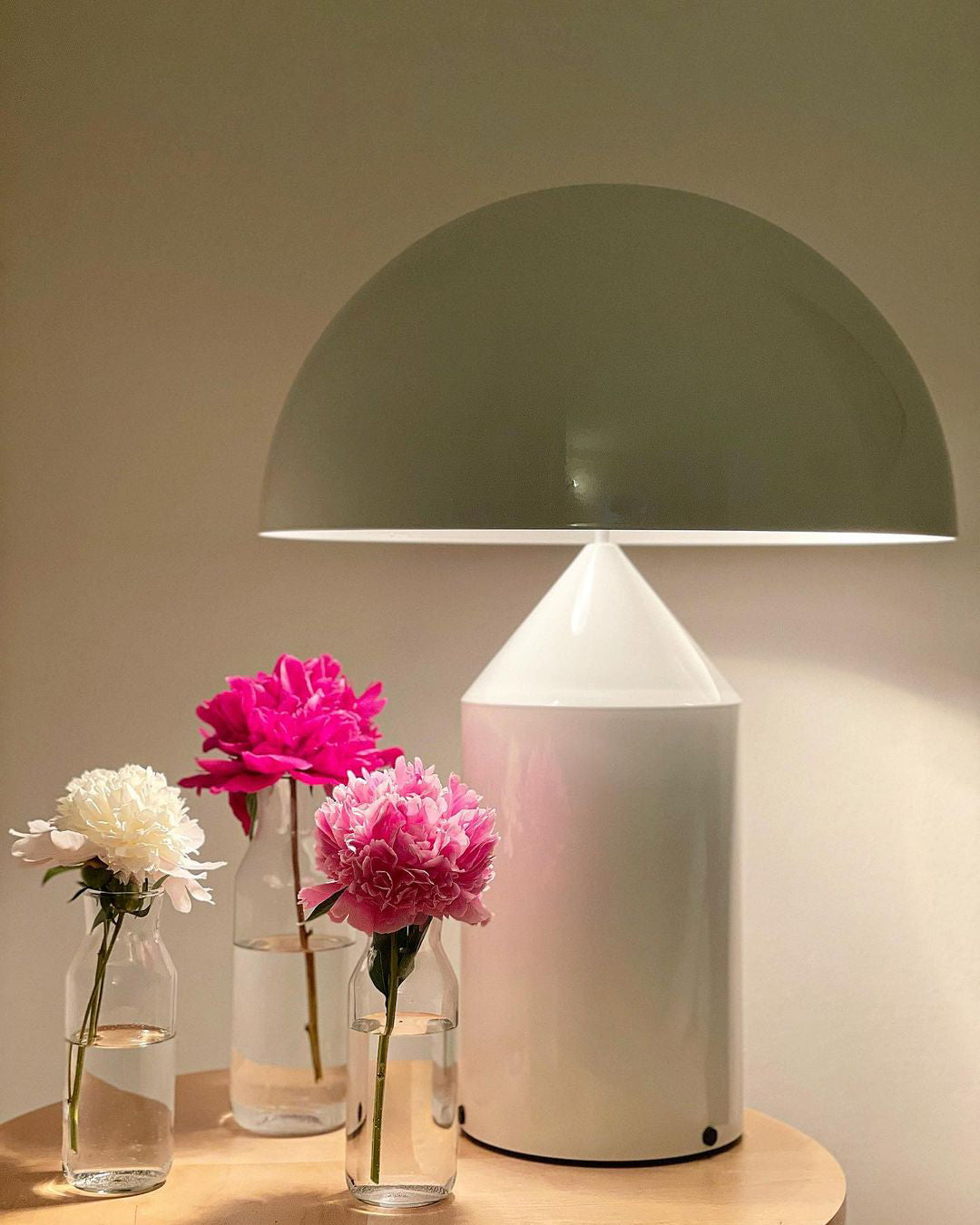 Brushed Metal Dome Table Lamp