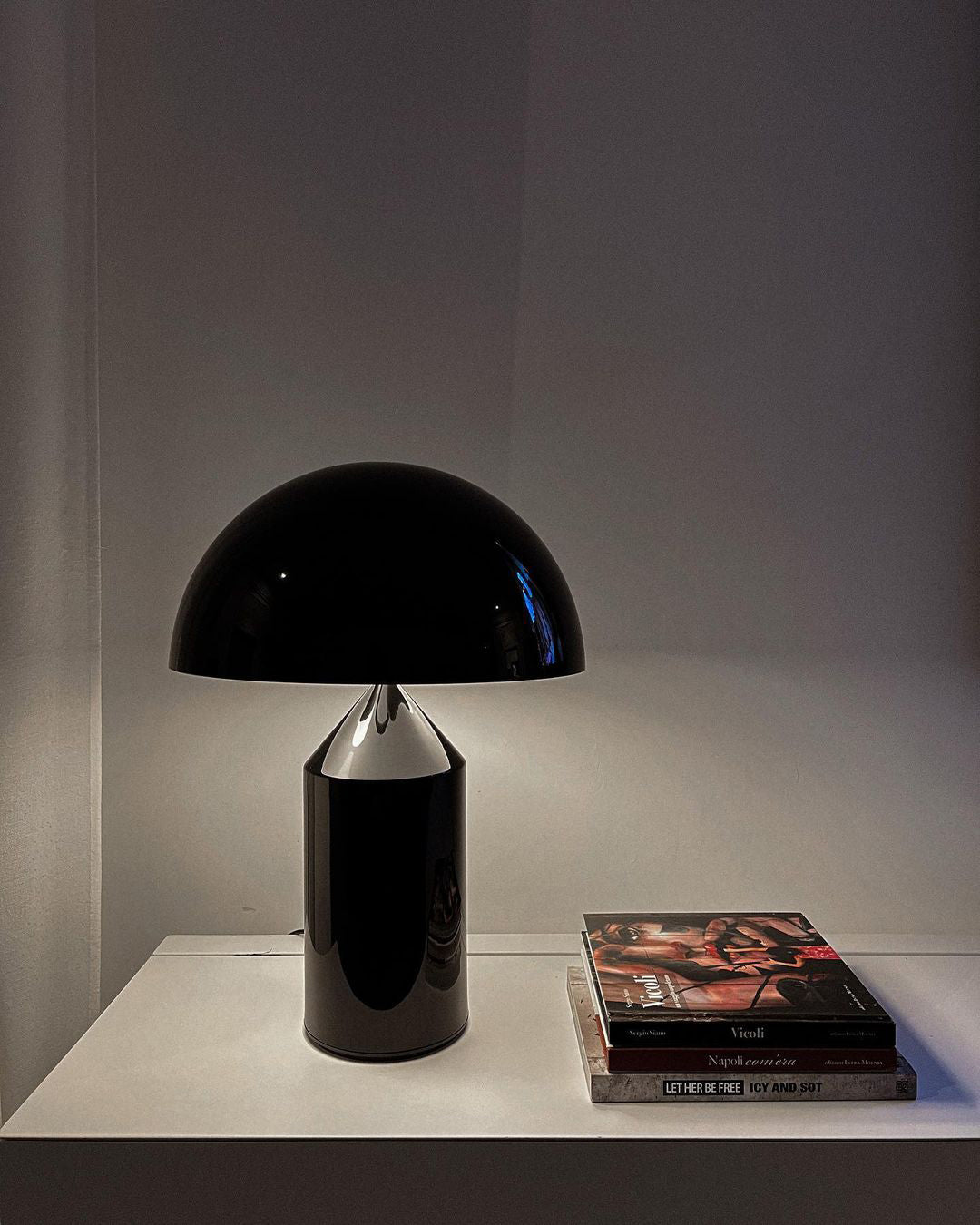 Brushed Metal Dome Table Lamp