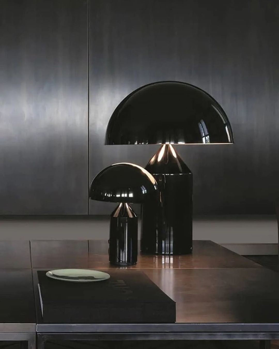 Brushed Metal Dome Table Lamp