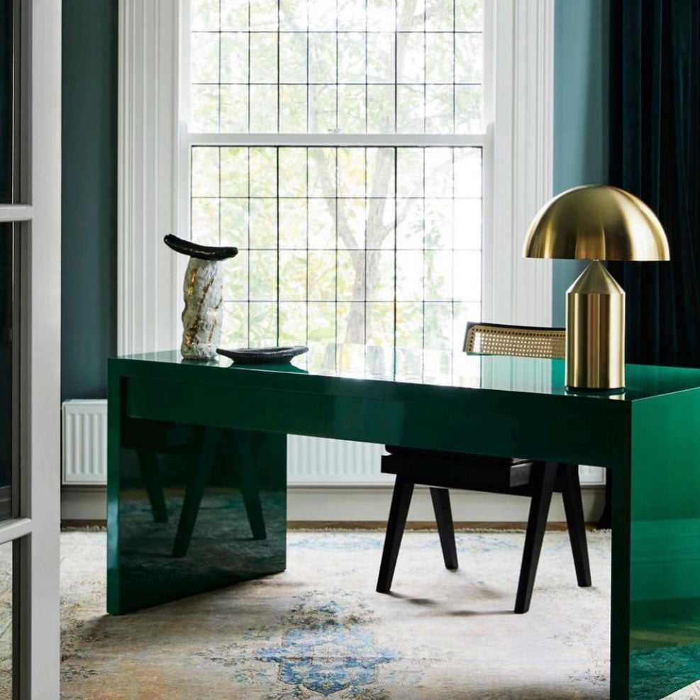 Brushed Metal Dome Table Lamp