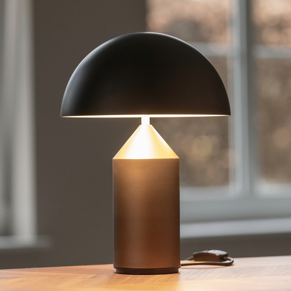Brushed Metal Dome Table Lamp