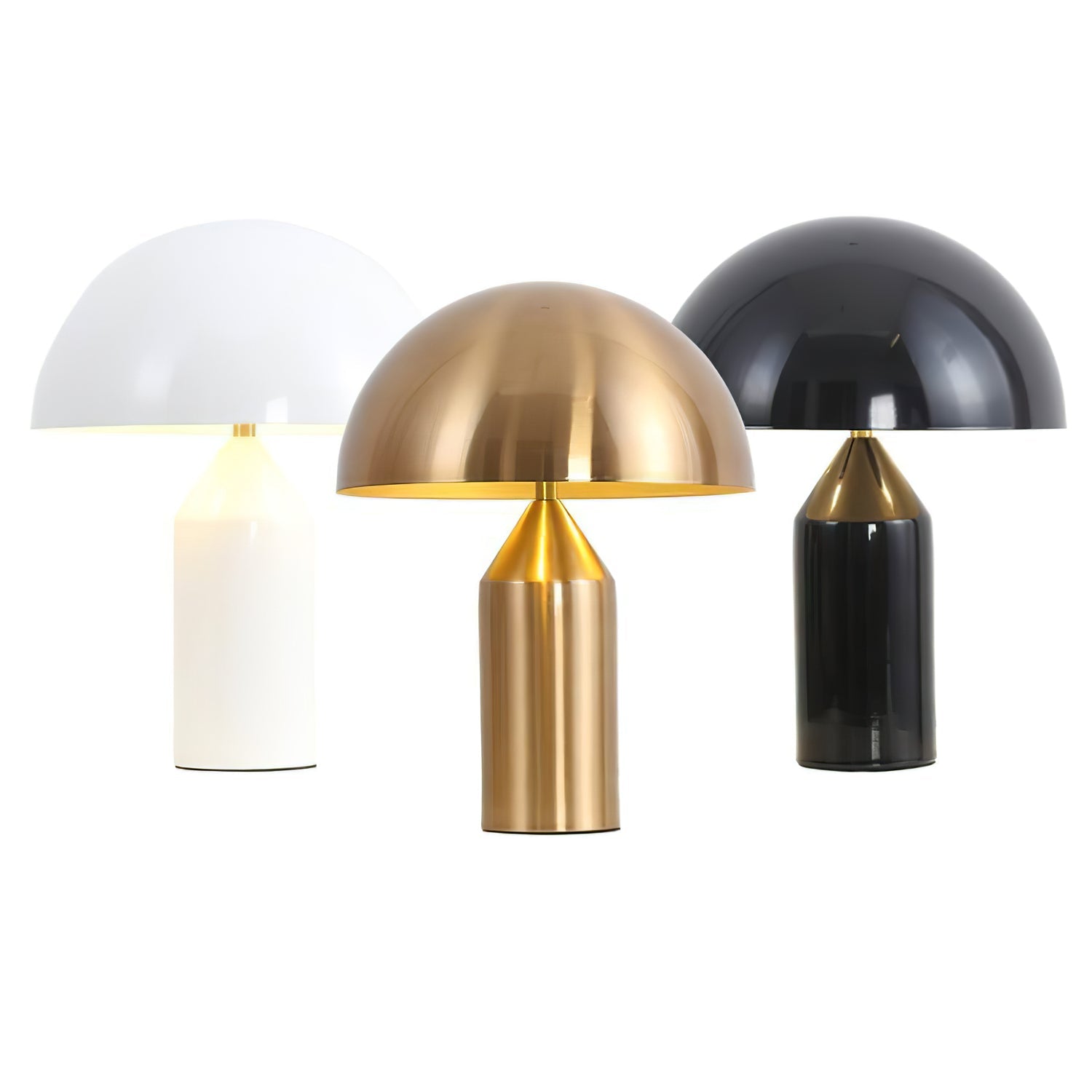 Brushed Metal Dome Table Lamp