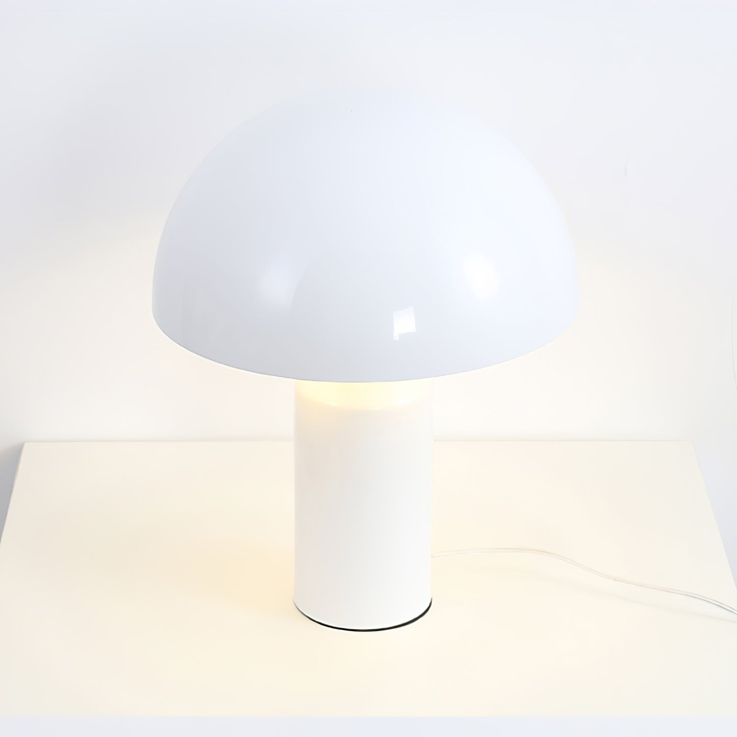 Brushed Metal Dome Table Lamp